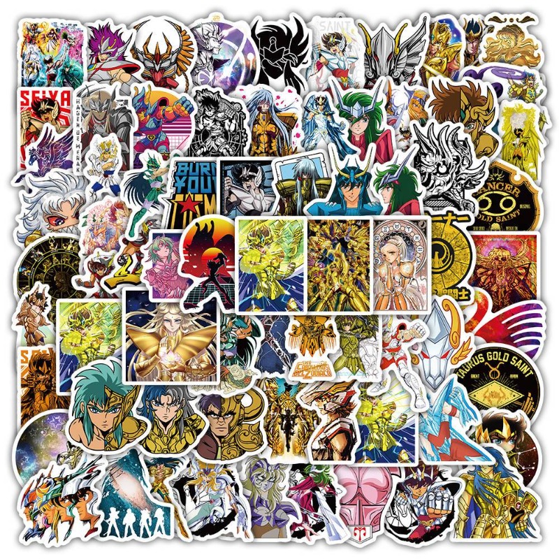 Laptop Accessories - 101Pcs Saint Seiya Anime Stickers Cartoon