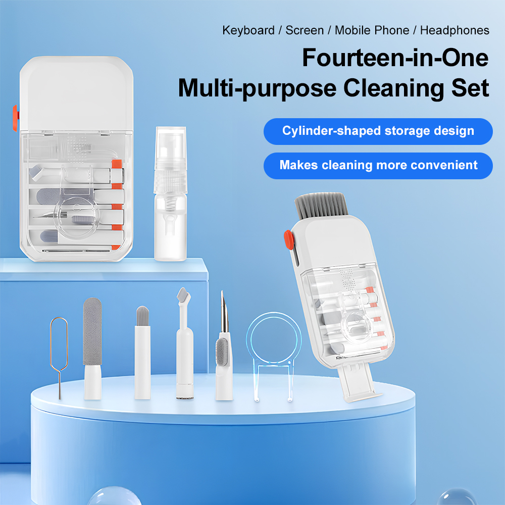 Laptop Accessories Cleaning Kit - 14-in-1 Digital Device Cleaning Kit Multi-Purpose