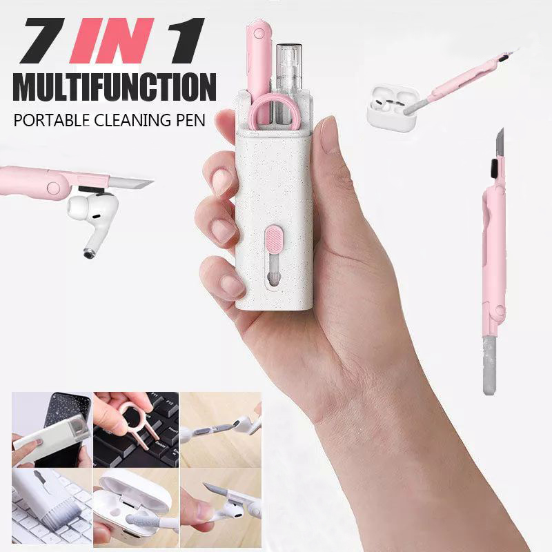Laptop Accessories Cleaning Kit - 7-in-1 Electronic Cleaning Pen Multi-Tool Cleaner