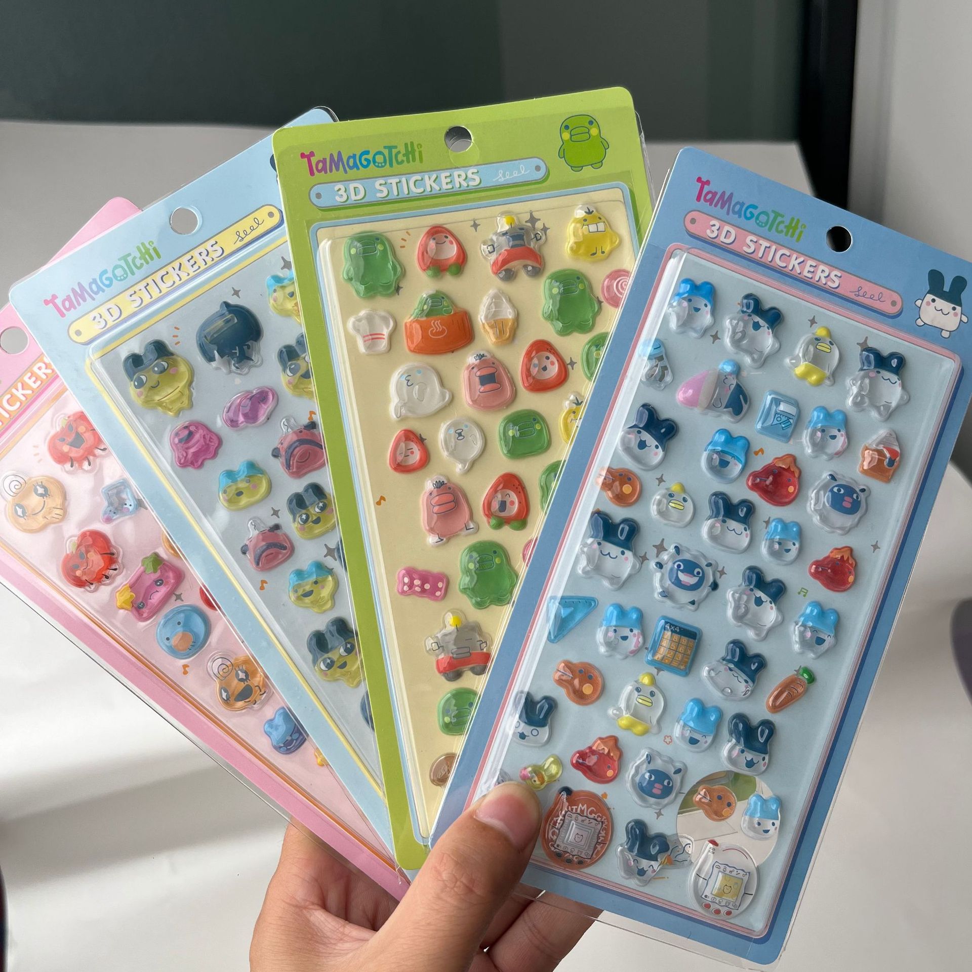 Laptop Accessories - Cute Tamagotchi 3D Puffy Stickers Retro