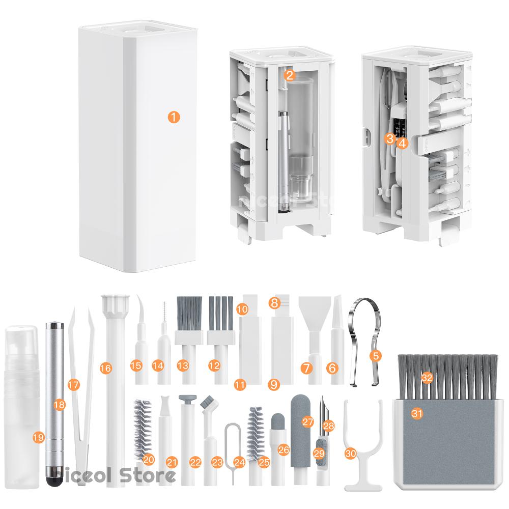 Laptop Accessories Cleaning Kit - All-in-One Keyboard Cleaning Kit Laptop Cleaner