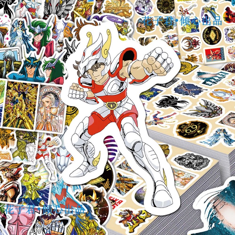 101Pcs Saint Seiya Anime Stick - đánh giá và giá Laptop Accessories